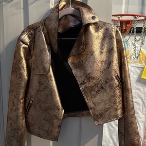 Gold Metallic Women's Jacket